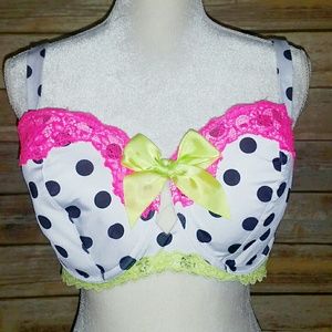 CACIQUE🌹44DD flirty retro style push up bra